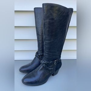 Earth Orchard Black Leather Boots